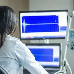 Uporaba laboratorijskega stola med spremljanjem meritev na EEG monitorjih v medicinskem okolju