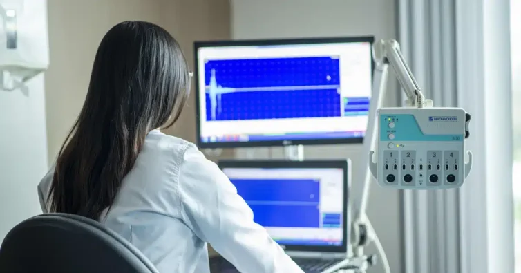 Uporaba laboratorijskega stola med spremljanjem meritev na EEG monitorjih v medicinskem okolju