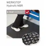 Industrijska antistatična podloga WERKSTEP Hydrofit NBR za mokra in oljna delovna mesta
